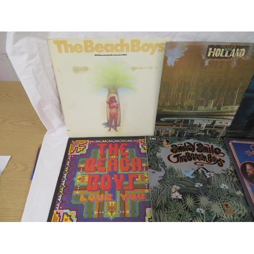 11 - Extensive collection of The Beach Boys LPs including Pet Sounds, Smiley Smile, Holland, Surfs Up, et... 