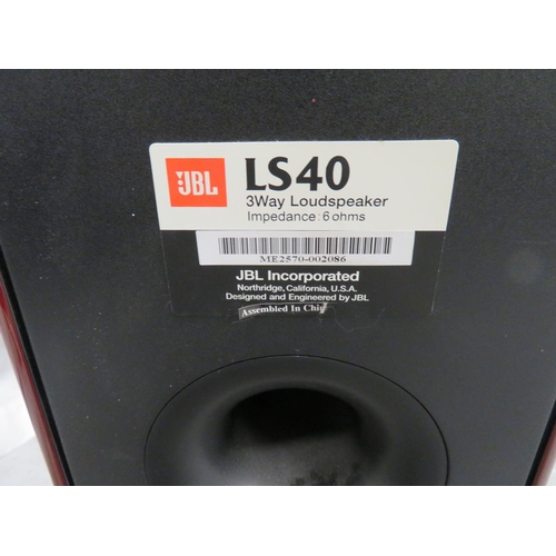 127 - Pair of JBL LS40 speakers plus a JBL LS Center