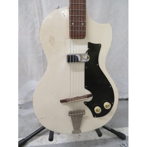 193 - Purported to be an early 1960s Hohnor Kingsway electric guitar original pickguard and tailpiece, ele... 