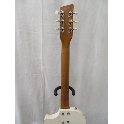 193 - Purported to be an early 1960s Hohnor Kingsway electric guitar original pickguard and tailpiece, ele... 