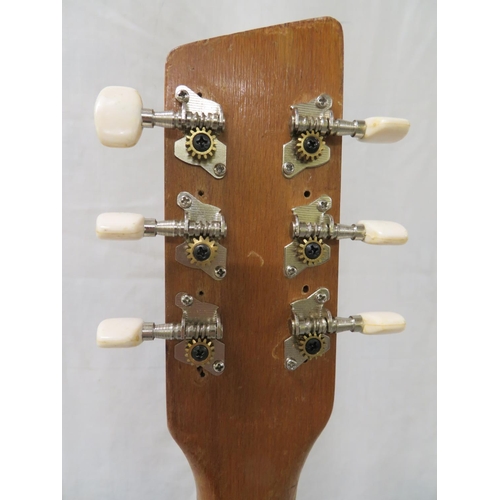 193 - Purported to be an early 1960s Hohnor Kingsway electric guitar original pickguard and tailpiece, ele... 