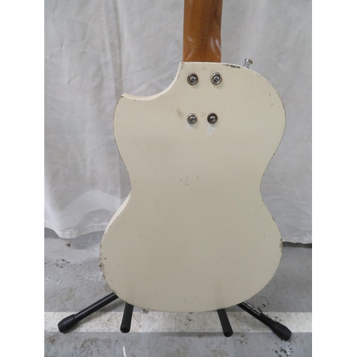 193 - Purported to be an early 1960s Hohnor Kingsway electric guitar original pickguard and tailpiece, ele... 