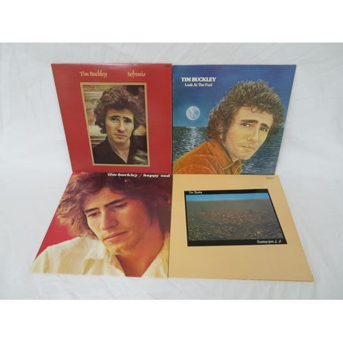 28 - A good collection of Tim Buckley albums including Blue Afternoon, Goodbye and hello, Lorca, Happy Sa... 