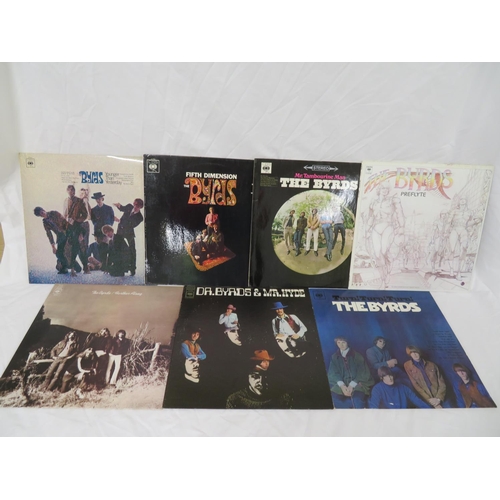 29 - Extensive collection of The Byrds LPs - Preflyte, Mr. Tamboutine Man, Fith Dimension, Turn! Turn! Tu... 