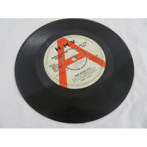 3 - Gene Pitney - Town without pity/Ait mail special delivery on HMV white demo label (45-POP 952)