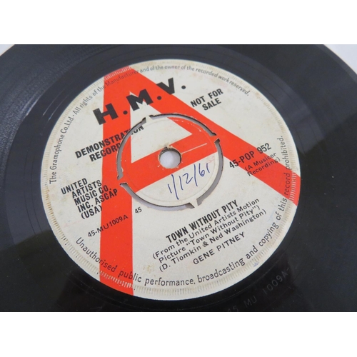 3 - Gene Pitney - Town without pity/Ait mail special delivery on HMV white demo label (45-POP 952)