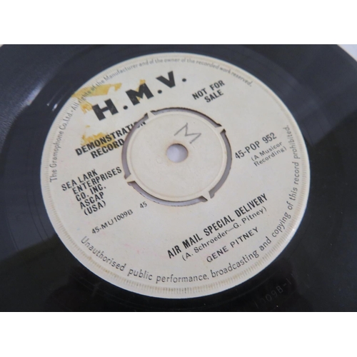 3 - Gene Pitney - Town without pity/Ait mail special delivery on HMV white demo label (45-POP 952)