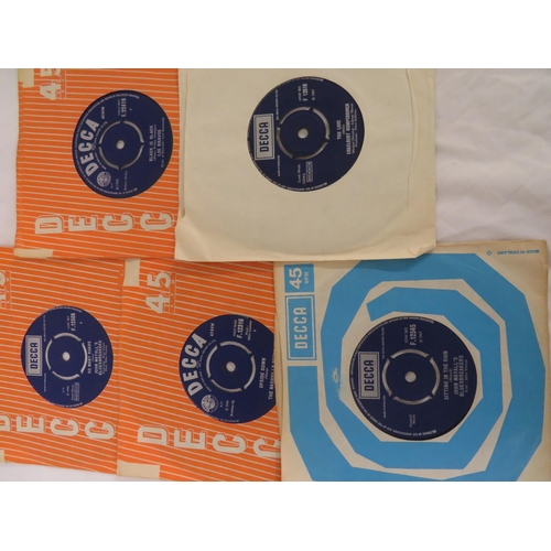 4 - A good collection of DECCA blue label singles including The Zombies, Rolling Stones, The Animals etc