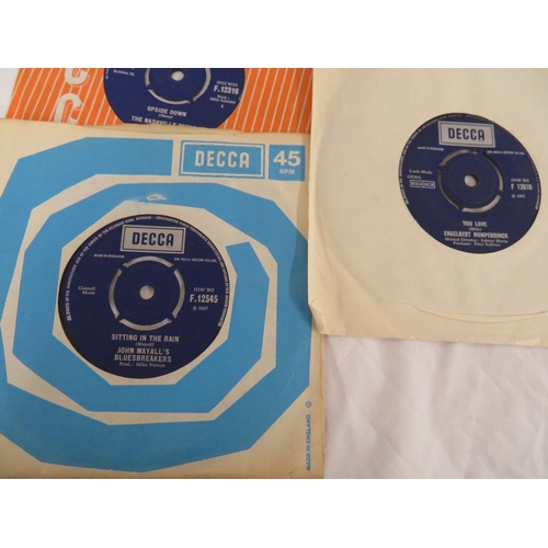 4 - A good collection of DECCA blue label singles including The Zombies, Rolling Stones, The Animals etc