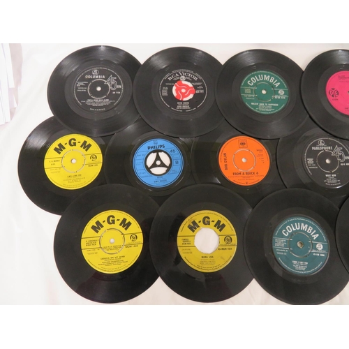 44 - Collection of assorted singles including Louis Armstron, The Drifters, Roy Orbison etc