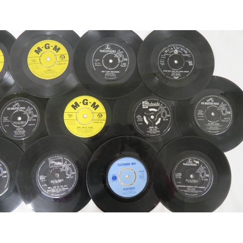 44 - Collection of assorted singles including Louis Armstron, The Drifters, Roy Orbison etc