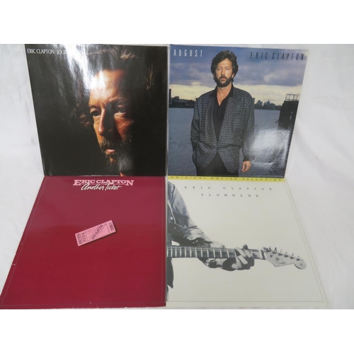 49 - Extensive collection of Eric Clapton LPs- no reason to cry, E.C. was here, There's one in every crow... 