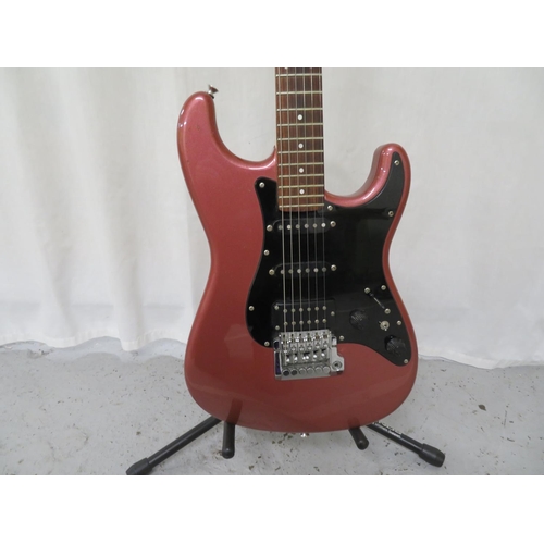 51 - Circa 1980s Japanese Fender Contemporary Stratocaster guitar with FS 3 tremolo and locking nut, coil... 