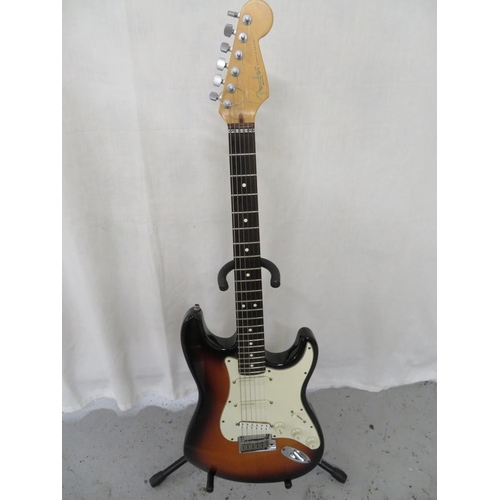 52 - Fender 1996 50th Anniversary Stratocaster sunburst guitar, maple neck, Schaller brushed locking tune... 