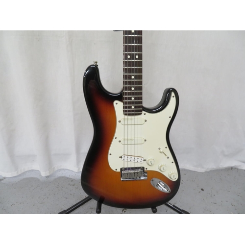 52 - Fender 1996 50th Anniversary Stratocaster sunburst guitar, maple neck, Schaller brushed locking tune... 