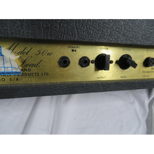 60 - Marshall JMP Metal face 50W  guitar amplifier head circa 1980s