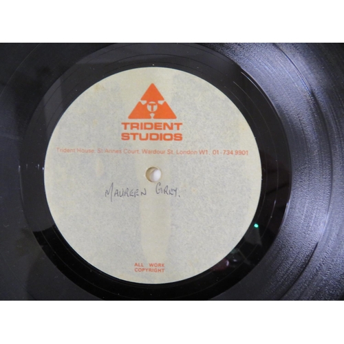 10 - RARE - Trident Studios test pressing Maureen Grey double sided