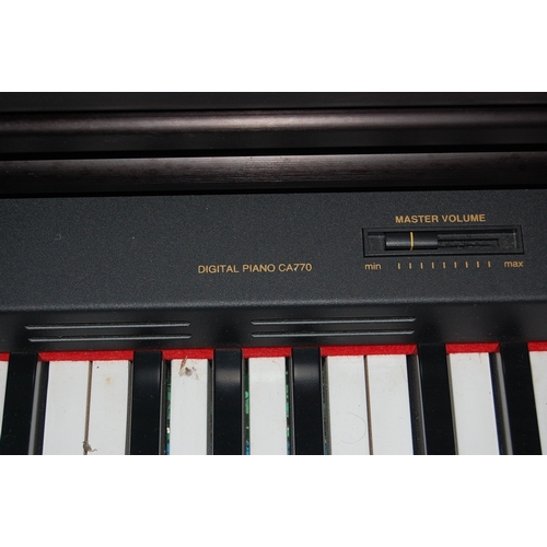 283 - Kawai Digital Piano model No. CA770 together with stool