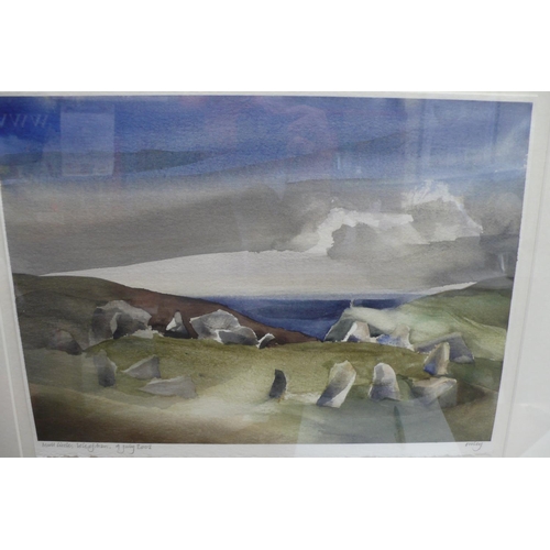 35 - Toni Onley
Mull Circle, Isle of Man - 9th July 2002
Watercolour
Signed & titled
11x15ins