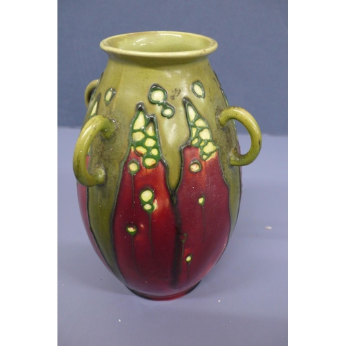 46 - An Art Nouveau Minton Ltd No.44 secessionist period earthenware vase probably designed by John Wadsw... 