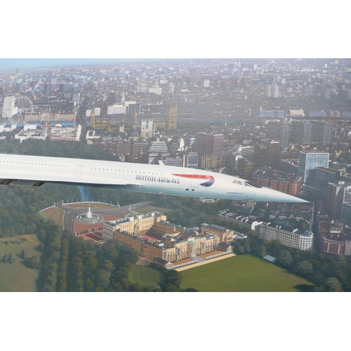 81 - Ivan Berryman
Concorde over London
Oil on Canvas
Signed & dated '04
24x36ins