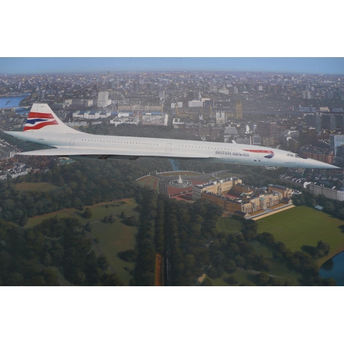 81 - Ivan Berryman
Concorde over London
Oil on Canvas
Signed & dated '04
24x36ins