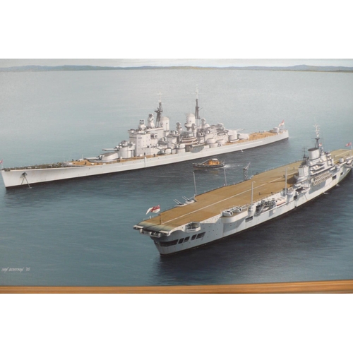 86 - Ivan Berryman
Royal Navy Warships at Anchor
Oil on Canvas
Signed & Dated '05
24x36ins