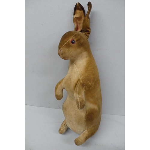 104 - Steiff 1920s/30s Peter Rabbit with lead button in the left ear, Height 12.5ins
Together with a photo... 