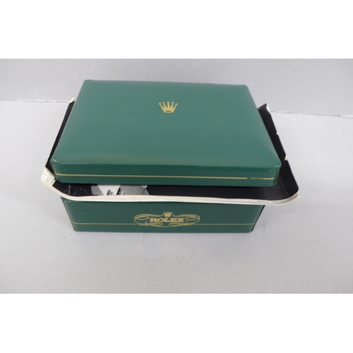 106 - Gents 9ct Gold Rolex Precision wind up wristwatch No. 3042, Box, Service Booklet and Guarantee circa... 