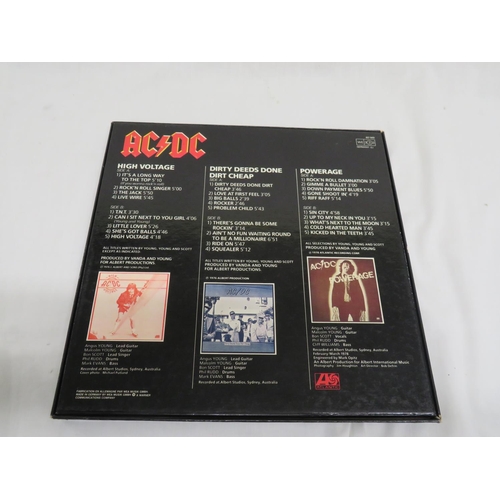 240 - AC/DC 3 record set (60149) German release with poster and sticker