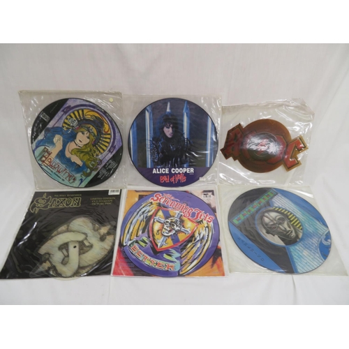 246 - Collection of assorted picture discs including Iron Maiden and AC/DC