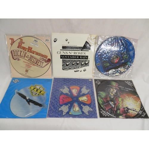 246 - Collection of assorted picture discs including Iron Maiden and AC/DC