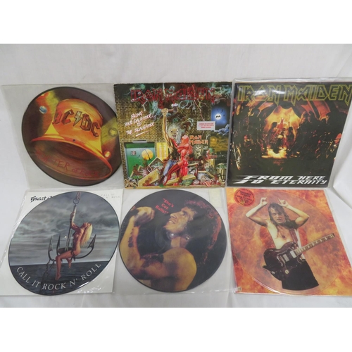 246 - Collection of assorted picture discs including Iron Maiden and AC/DC