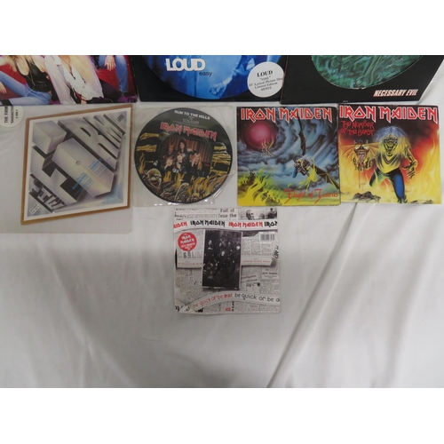 246 - Collection of assorted picture discs including Iron Maiden and AC/DC