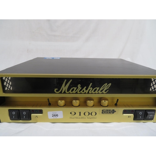 266 - Marshall 9100 Dual Mono Block amplifier rack unit