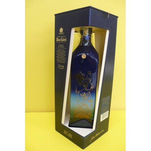 75 - A Bottle of Johnnie Walker Blue Label Scotch Whisky Limited Edition Year of the Rooster 2017 in Pres... 