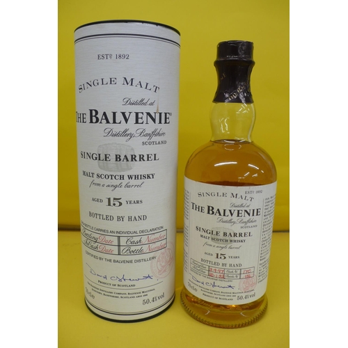 78 - The Balvenie Single Barrel Malt Scotch Whisky Aged 15 Years, Bottled by Hand 3/9/97 Cork No.170, In ... 