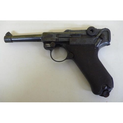 342 - WWI German Luger Pistol Made By DWM Dated 1916. Length 21.5cm, No.4592 (Missing Trigger)
RELEVANT FI... 