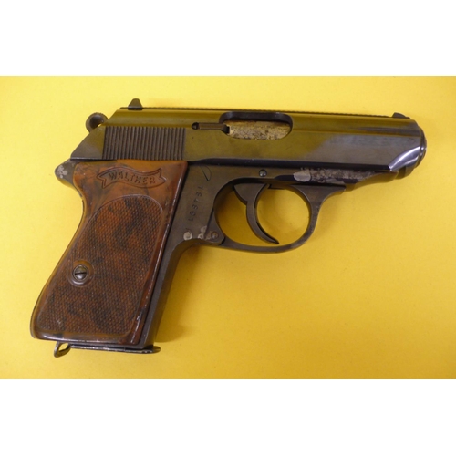 350 - Walther PPK 7.65mm Pistol with Spare Magazine No.184891K
RELEVANT FIREARMS LICENCE REQUIRED