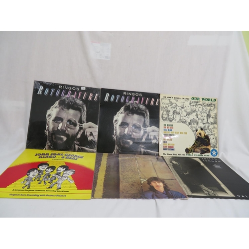 276 - Good pile of assorted LPs including Wings, George Harrison, Osibisa Heads etc