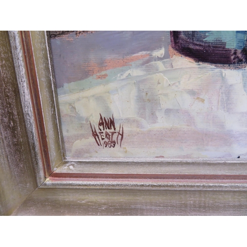 1 - Ann Heath, 'Colour Cocktail', oil on board, signed dated 1983, 12x13.5ins, see label verso