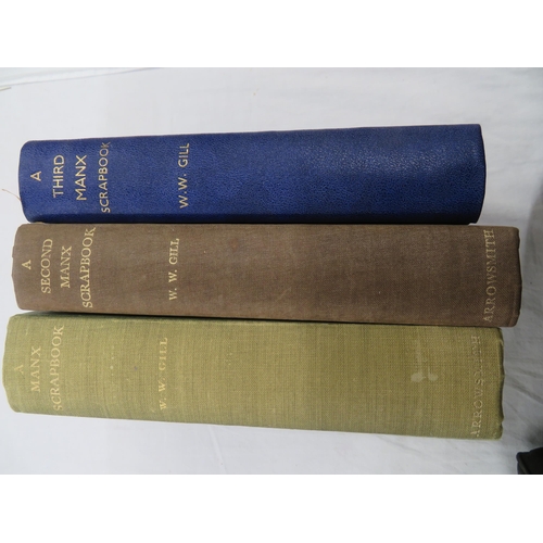 110 - W.W. Gill, three Manx Scrapbooks