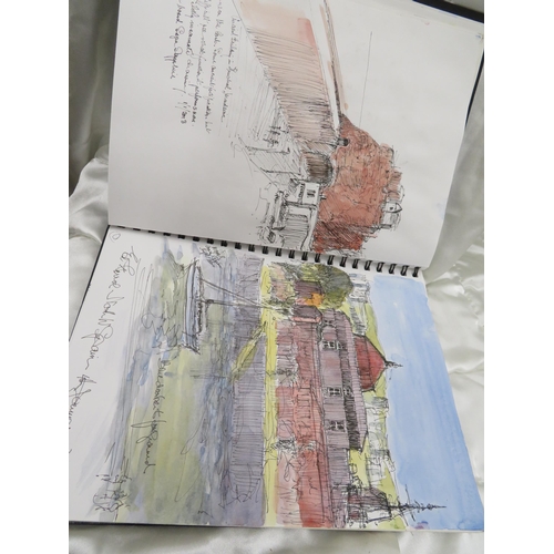 21 - Ann Heath 2012 sketchbook, plus a small sketchbook