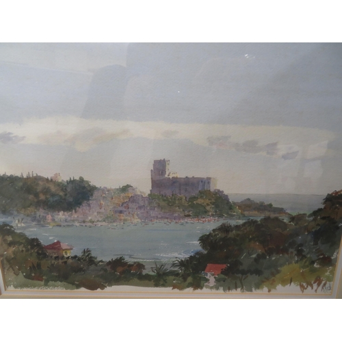 22 - Maurice Heath, 'Castello San Lerice', watercolour, signed & titled verso, 11.5x15ins