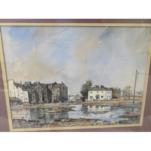 25 - Maurice Heath, 'Ramsey Reflections, 1972', line and wash, signed & titled verso, 9x12ins