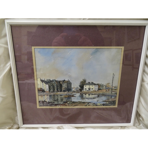 25 - Maurice Heath, 'Ramsey Reflections, 1972', line and wash, signed & titled verso, 9x12ins