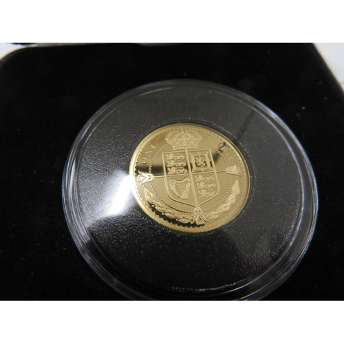 145 - 2021 Laurel 22ct gold proof Tristan da Cunha coin, cased with certificate