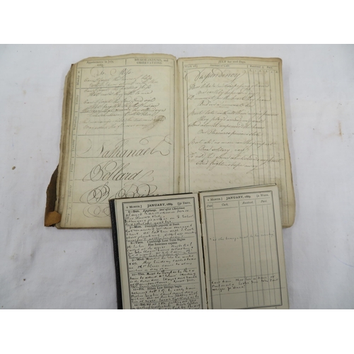 77 - A book in manuscript belonging to Nathaniel Pollard, Traveller, listing many remedies to cure all il... 