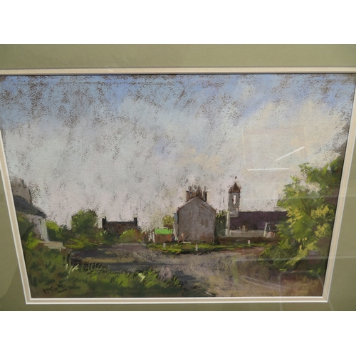 135 - Maurice Heath, St Marks Village, Pastel, Signed titled verso, 10 X 14ins