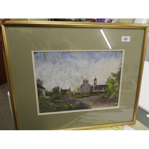 135 - Maurice Heath, St Marks Village, Pastel, Signed titled verso, 10 X 14ins